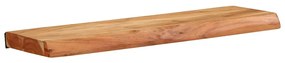 373625 vidaXL Стенни рафтове, 2 бр, 60x20x3,5 см, акациево дърво масив
