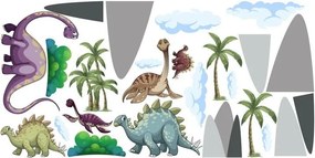 Стикер за стена за деца изгубеният свят на динозаврите 60 x 120 cm