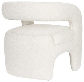 Бяло кресло от букле Nova – White Label
