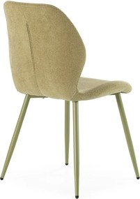 Зелени тапицирани трапезни столове в комплект 4 бр. Ansu – Marckeric