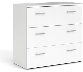 Бял нисък скрин 74x70 cm Space – Tvilum