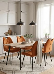 Стол Arco Velvet-Кафяв (4) парчета