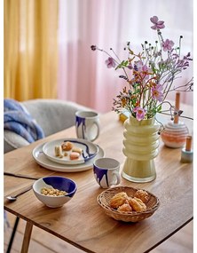 Глинена чаша в бяло и синьо 310 ml Okayama – Bloomingville