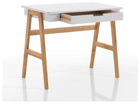 Работна маса с бял плот 55x90 cm Karro - Tomasucci