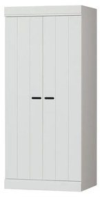 Гардероб от бял бор 77x175 cm Connect - WOOOD