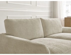 Бежов шенилов ъглов диван (десен ъгъл) Leonore – Bobochic Paris