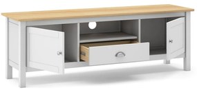 ТВ масичка от бял/естествен бор 158x53 cm Misti - Marckeric