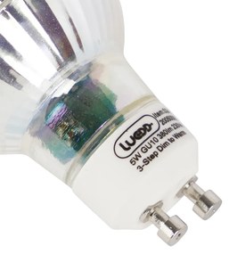 Комплект от 6 GU10 3-степенни дим към топло LED лампи 5W 380 lm 2000-2700K