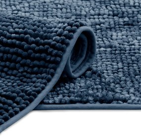 Тъмносин килим за баня 70x120 cm Bati – Restilo