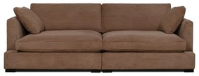 Светлокафяв диван от рипсено кадифе 236 cm Mobby – Scandic