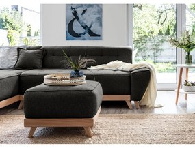 Тъмно сива табуретка за крака Dazzling Daisy - Miuform