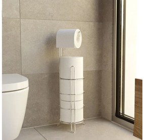 Поставка за тоалетна хартия tekno tel mg 093, 4 ролки, 18х55 см, хром