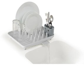 Светлосива пластмасова тавичка за оттичане 33,5x31,5 cm Duo – Joseph Joseph