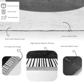 Бяло-черен килим 160x230 cm - Mila Home