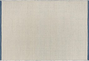 Син/бежов ръчно изработен вълнен килим 170x240 cm Lenu – noo.ma