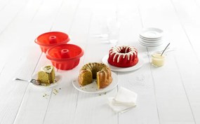 Комплект 2 бр форми за печене Lekue 1010162, Ø15 см, 700 мл, От -60 до +220C, Платинен силикон, Червен