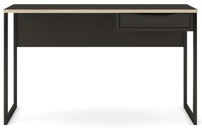 Черна работна маса , 130 x 48 cm Function Plus - Tvilum