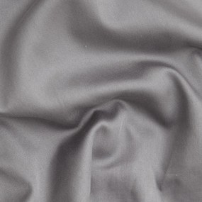 Тъмносиво памучно спално бельо от сатен за двойно легло 200x200 cm - Mijolnir