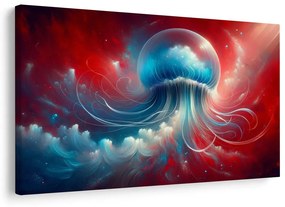 Картина на платно – Медуза в червено море