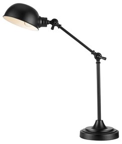 Черна настолна лампа (височина 67 cm) Portland - Markslöjd