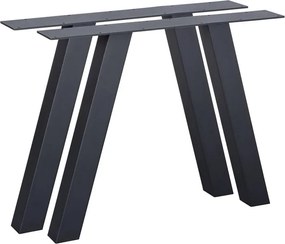 Черни метални крачета в комплект от 2 броя Tablo - WOOOD