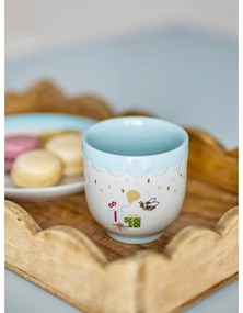 Синя/кремава глинена детска чаша 150 ml Celebrate – Bloomingville Mini