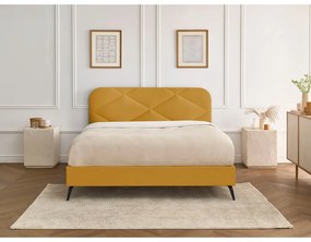 Двойно легло тапицирано с включена подматрачна рамка 160x200 cm Prune – Bobochic Paris