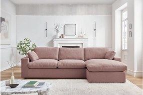 Розов ъглов диван Belair – Bobochic Paris