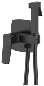 KFA Armatura 4529-512-81 - Смесител за биде с ръчен душ за вграден монтаж MALAGA черен