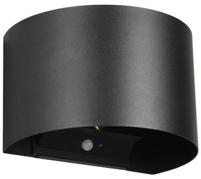 Черна LED светлина за стена Talent - Trio