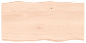 363886 vidaXL Плот за маса 100x50x(2-6) см необработено масивно дърво жив ръб