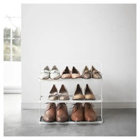 Бяла метална стойка за обувки Tower – YAMAZAKI