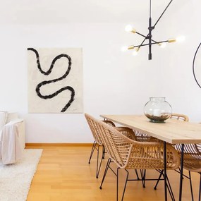 Индустриално висящо осветително тяло черно и златно 78 см 6-светлина - Sydney