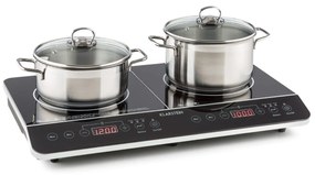 Klarstein VariCook Slim, двоен котлон, 3500 W, таймер, 240 ° C, тъчпад