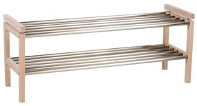 Стойка за обувки от масивен дъб естествена Confetti – Rowico