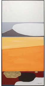 Арт.53898 Картина Abstract Shapes Orange 73x143см