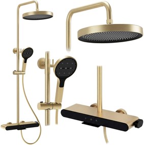 Комплект за душ REA Farel Brush Gold