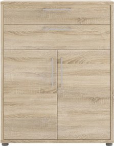 Модулна библиотека от дъбов декор в естествен цвят 89x113 cm Prima – Tvilum