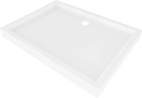 Mexen Flow+ правоъгълен душ коритo 80 x 70 см, бял гланц - 46R107080H