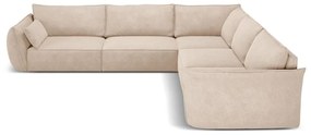 Бежов ъглов диван (променлив) Vanda - Mazzini Sofas