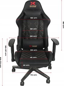 Геймърски стол Xgaming Xcom2 - черен и розов