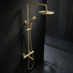 Душ система с Термостат Rea Lungo Diamond Gold Brush