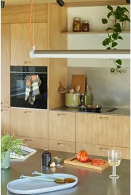 Сиво LED затъмняващо се висящо осветително тяло Interplay – Hübsch