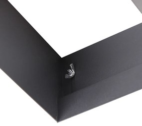 Интелигентен вграден прожектор черен без рамка 2 светлини вкл. 2 Wifi GU10 111mm - Oneon