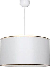 Текстилна таванна лампа Alloy TopMebel в бял цвят 38x20x70cm