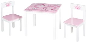 холна маса с детски столα Castle