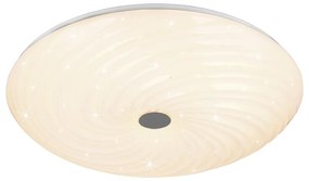 Бяло LED осветително тяло за таван ø 57,5 cm Gravity - Trio