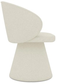 Кремав тапициран трапезен стол Uala – Makamii