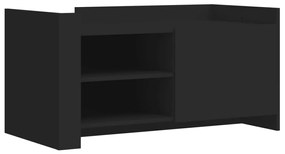 848361 vidaXL Кафе маса, черна, 100x50x50 см, инженерно дърво