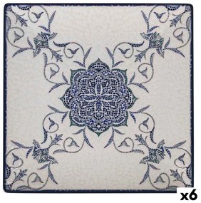 Плоска чиния La Mediterránea Rosetta 24 x 24 x 2 cm (6 броя)